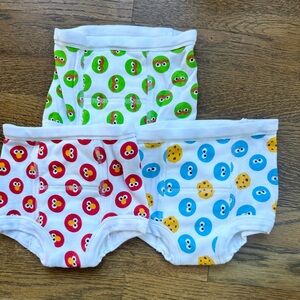 Like New Hanna Andersson Sesame Street Organic Cotton Classic Briefs, size XS